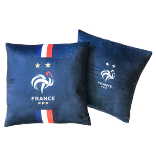 Coussin imprimé 100% coton, FFF JACQUARD