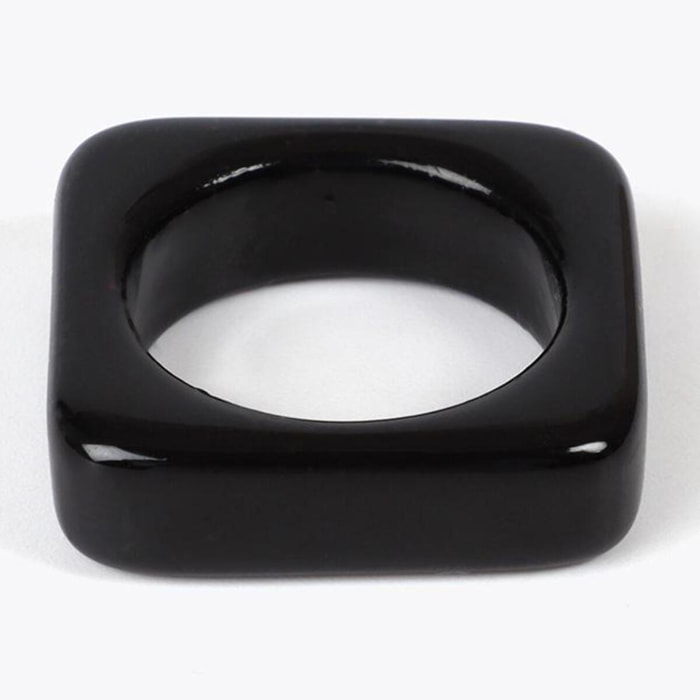 Set Anelli Quadrati Bicolore