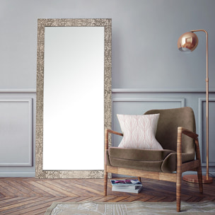 Espejo rectangular Confetti poliestireno dorado 143x73x2 cm