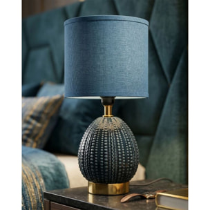 LAMPADA DA COMODINO FLAVI BLU CM Ø 15X30,5