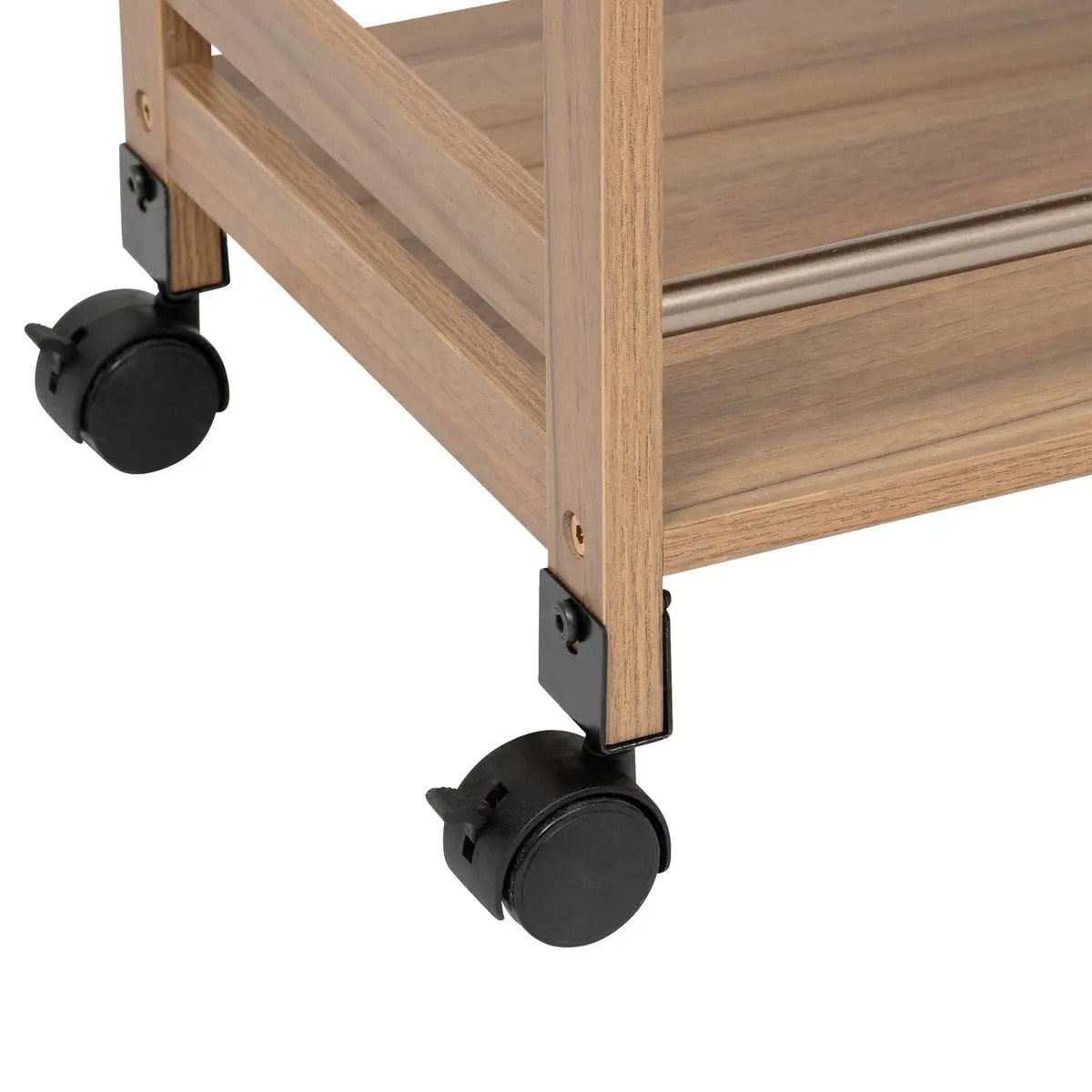 Desserte 3 niveaux Come L30cm bois et effet marbre