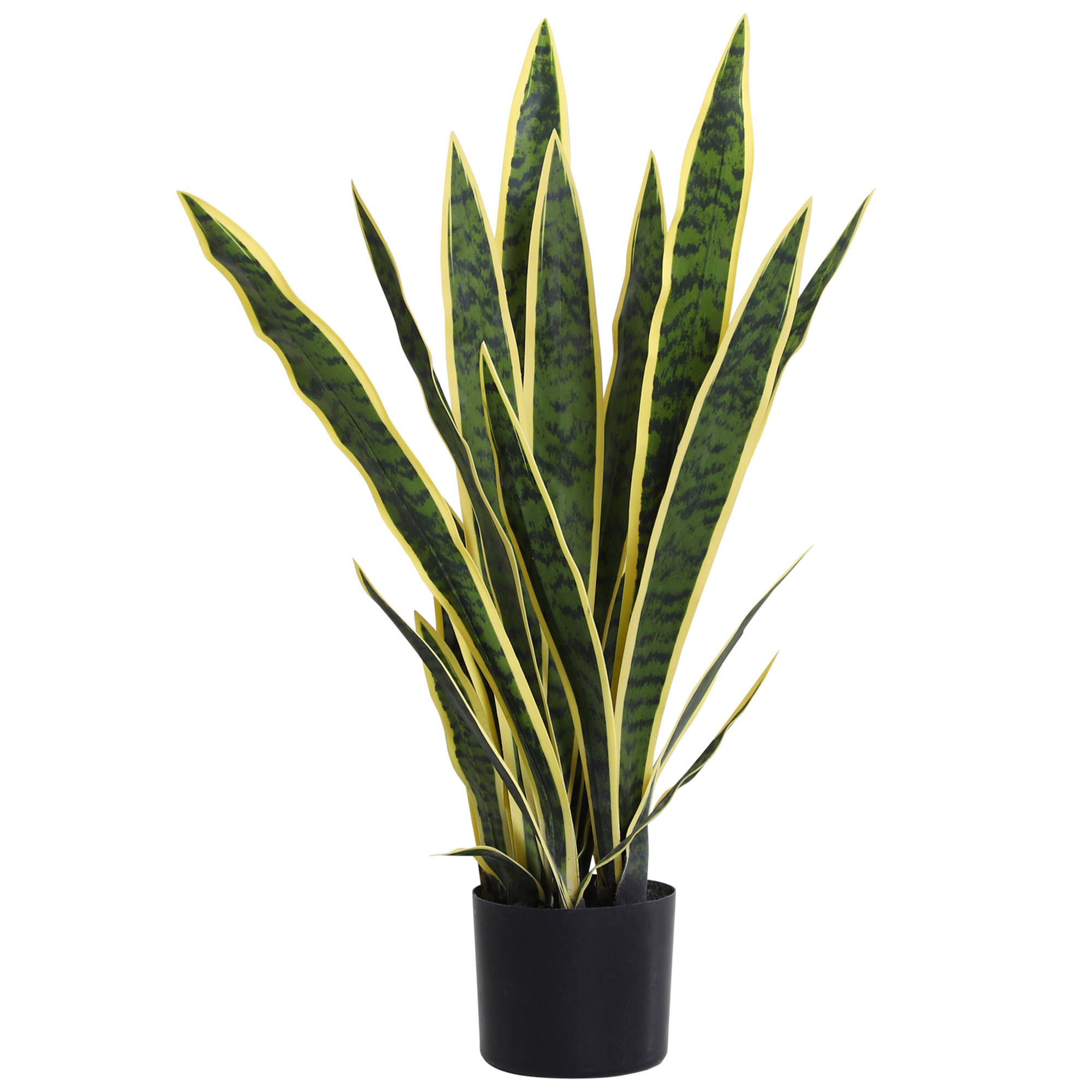 Plante artificielle Sansevieria H.77cm 21 feuilles ajustables grand réalisme