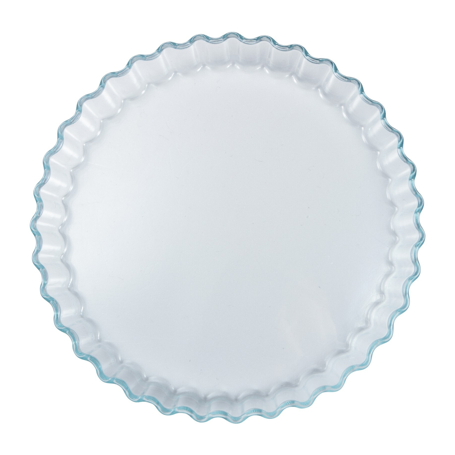 Molde para tarta ø27,5x3,7 cm - 1,3 l vidrio borosilicato, redondo con borde ondulado