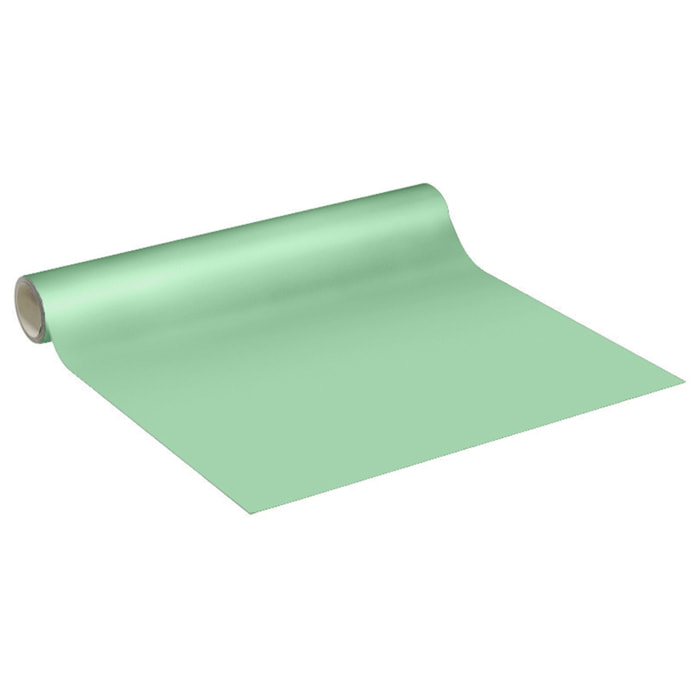 Rouleau adhésif décoratif Vinyle au Mètre - Menthe - Sticker Lavable Imperméable Mur Cuisine Meubles