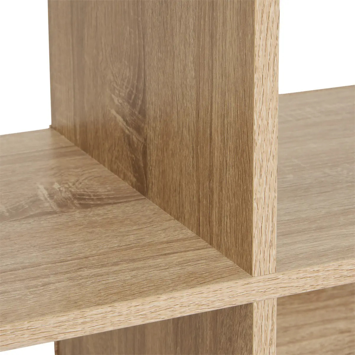 Étagère 16 cases effet chêne naturel "Mix 'n Modul"
