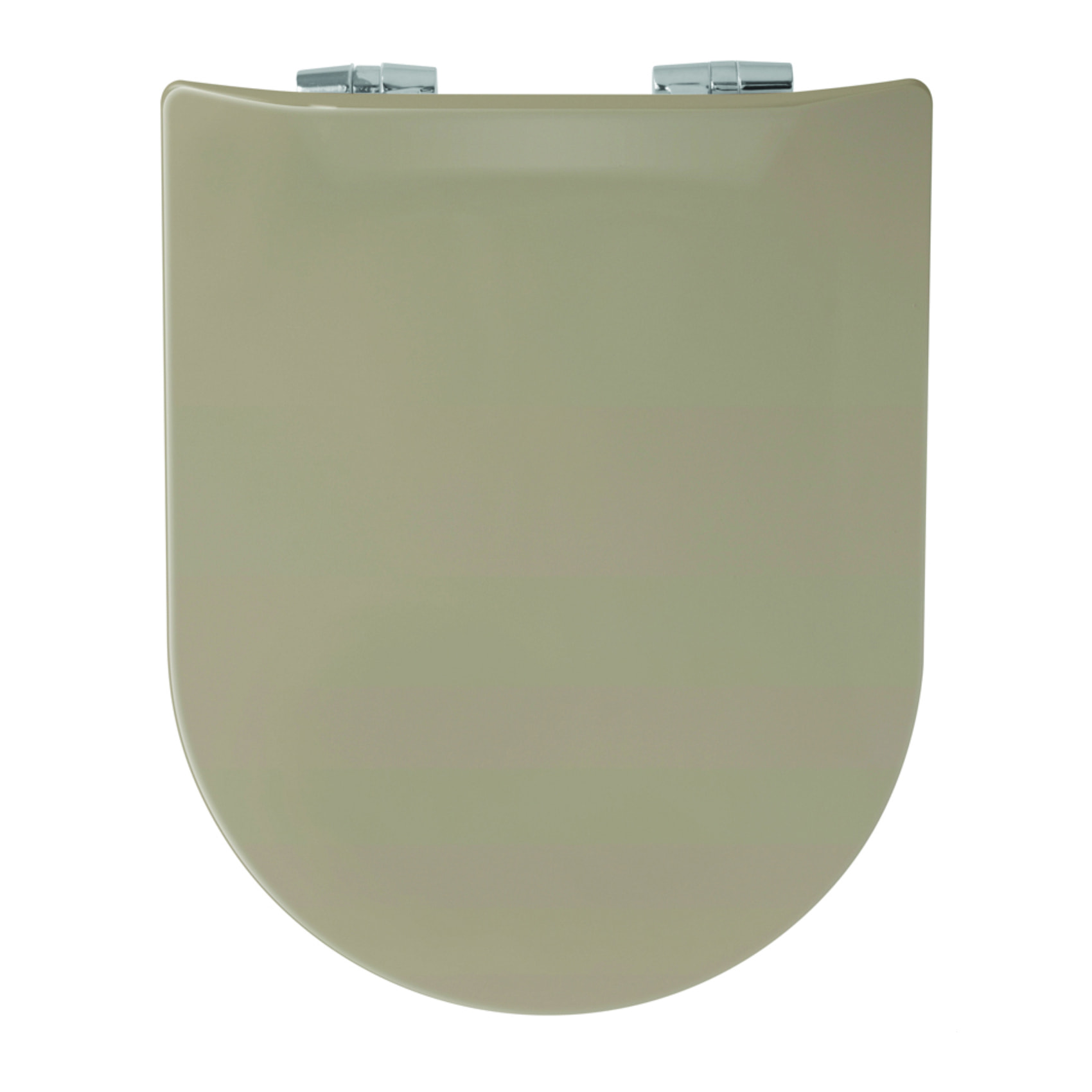 Abattant wood slim déclipsable uni - Ficelle