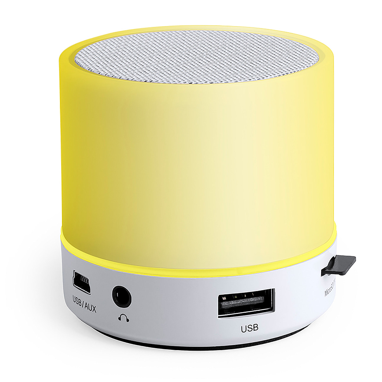 Altoparlante Bluetooth con luci LED multicolori. Potenza sonora 3W. Batteria 300mAh