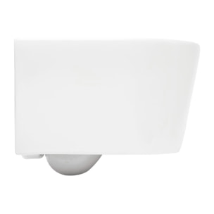 Brevis WC suspendu sans bride avec abattant SoftClose, rinçage Vortex, fixations invisibles, blanc (SATBRE010RTORP)
