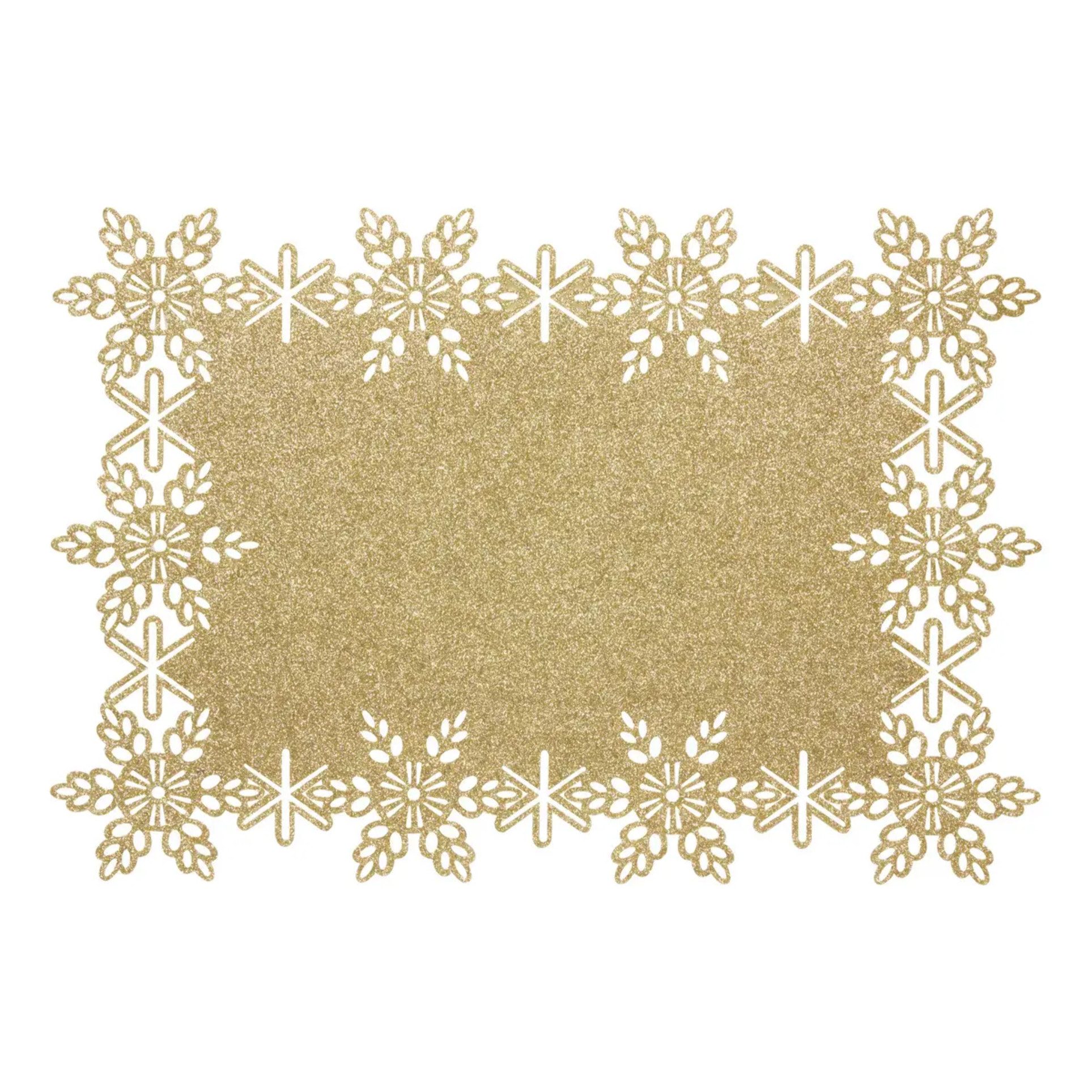 SET TABLE PAILLETTE OR 32X47CM