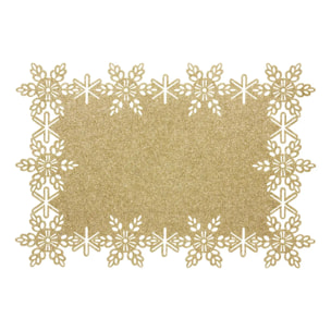 SET TABLE PAILLETTE OR 32X47CM