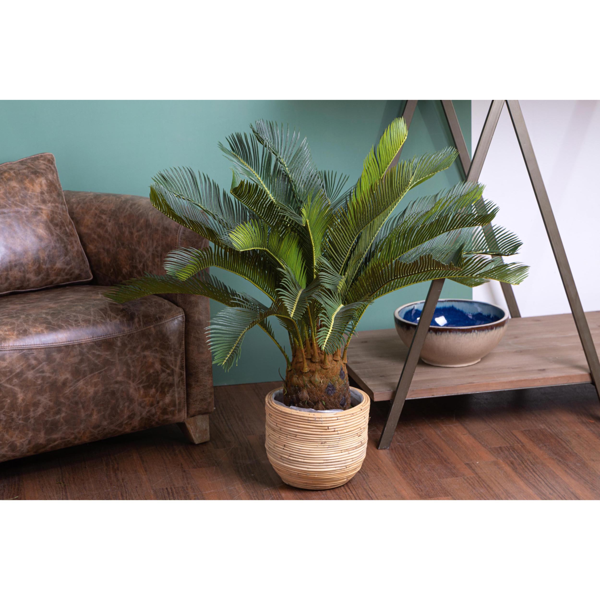 Cycas Con Vaso. Altezza 93 Cm - Pezzi 1 - 68X93X68cm - Colore: Verde - Bianchi Dino - Piante Artificiali