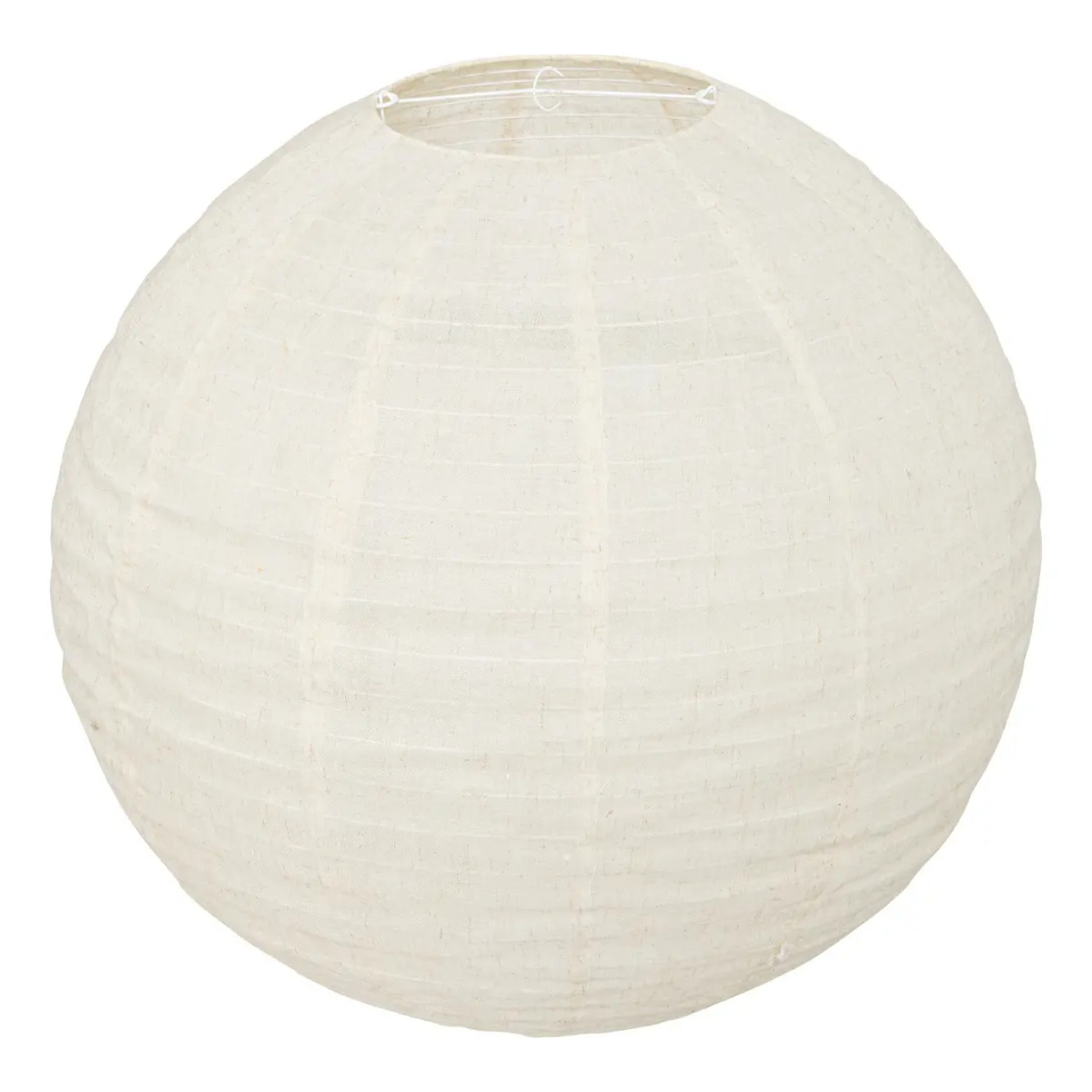 Lanterne boule Jordy D.57cm en lin blanc