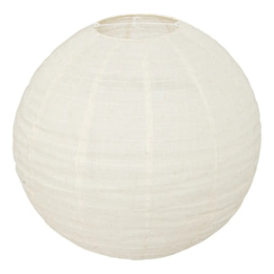 Lanterne boule Jordy D.57cm en lin blanc