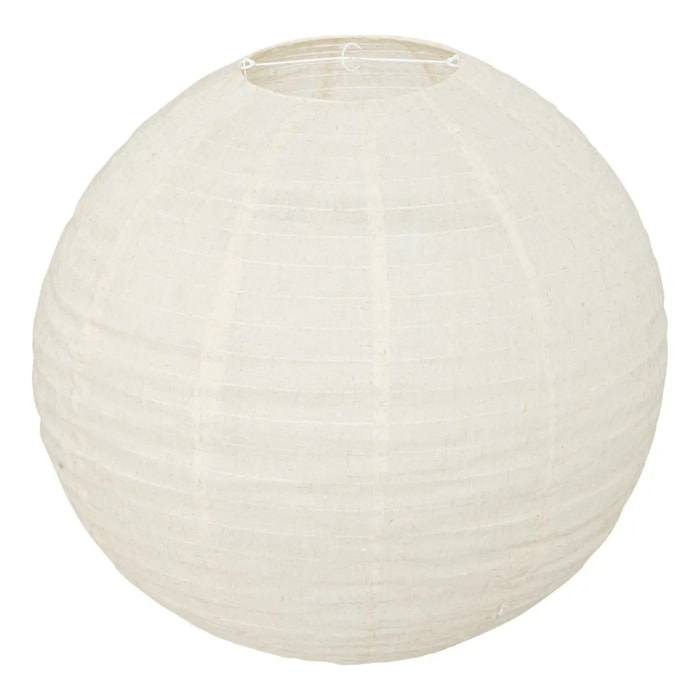 Lanterne boule Jordy D.57cm en lin blanc