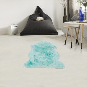 Tapis peau de mouton longs poils shaggy en laine