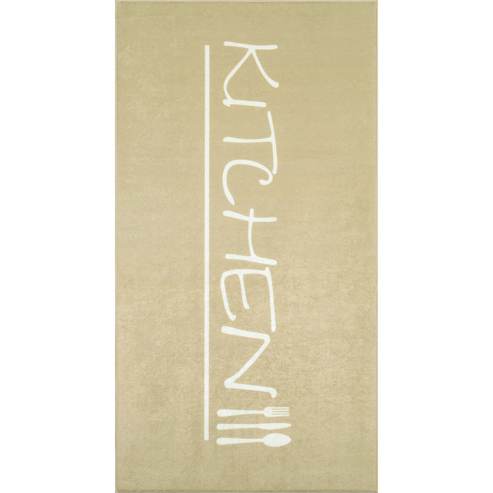 Stampa - tapis de cuisine kitchen antidérapant et lavable en machine à 30°C, doré