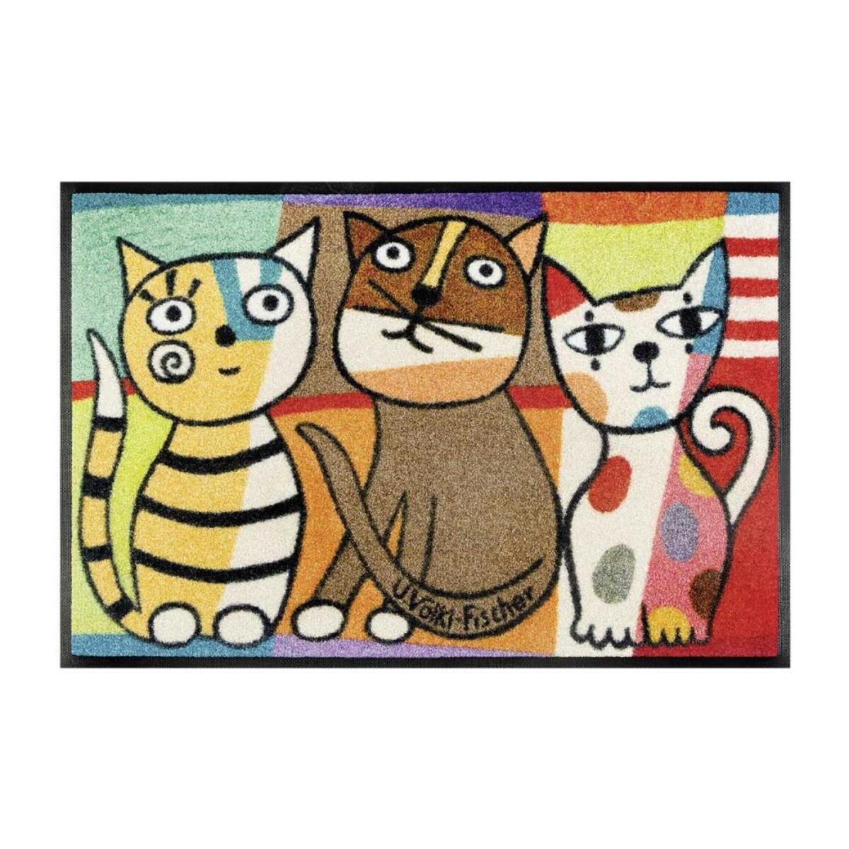 Paillasson tissé motif animaux JURA