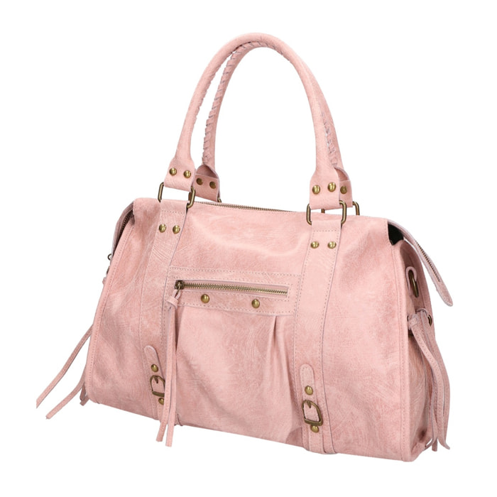 Borsa a spalla da donna - Modello Clara - Vera pelle - 41.0 x 28.0 x 13.0 cm