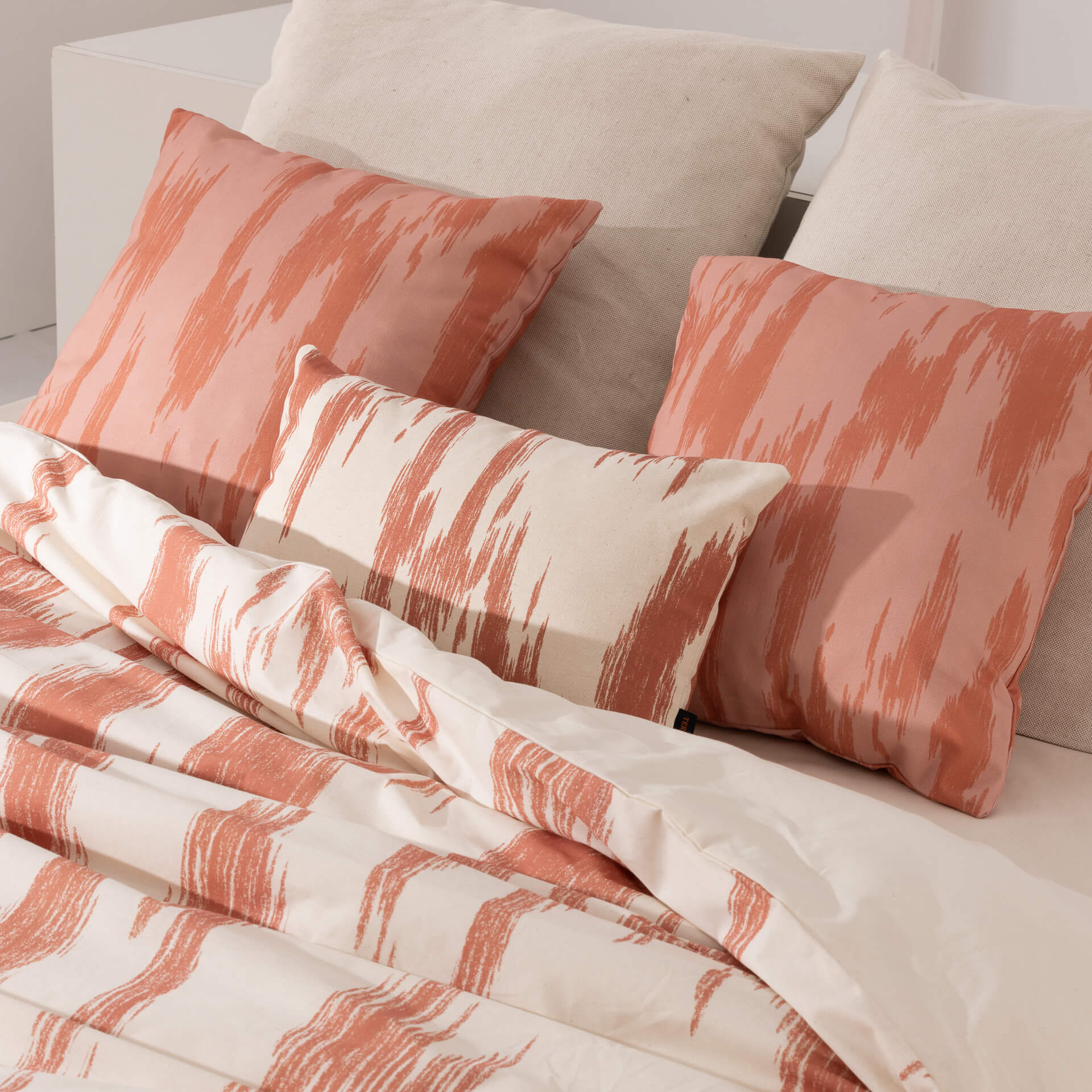 Housse de couette en 100% coton 157 fils Mahón Orange