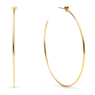 Orecchini Ankara Heart XL Acciao Placcato Oro