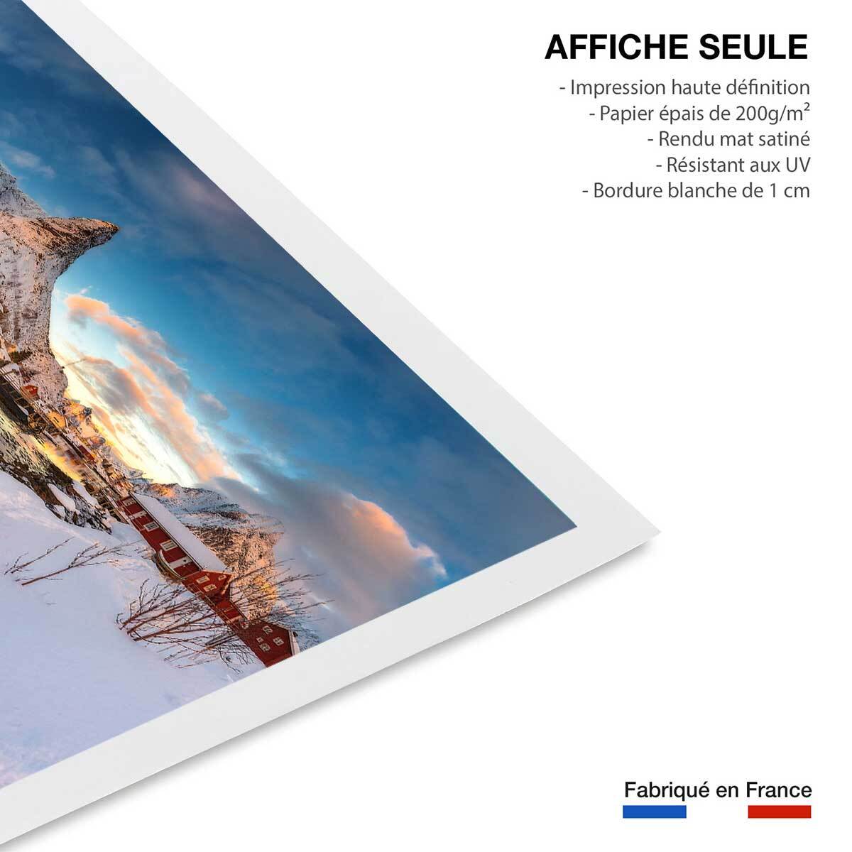 Affiche paysage Reine des Glaces Affiche seule