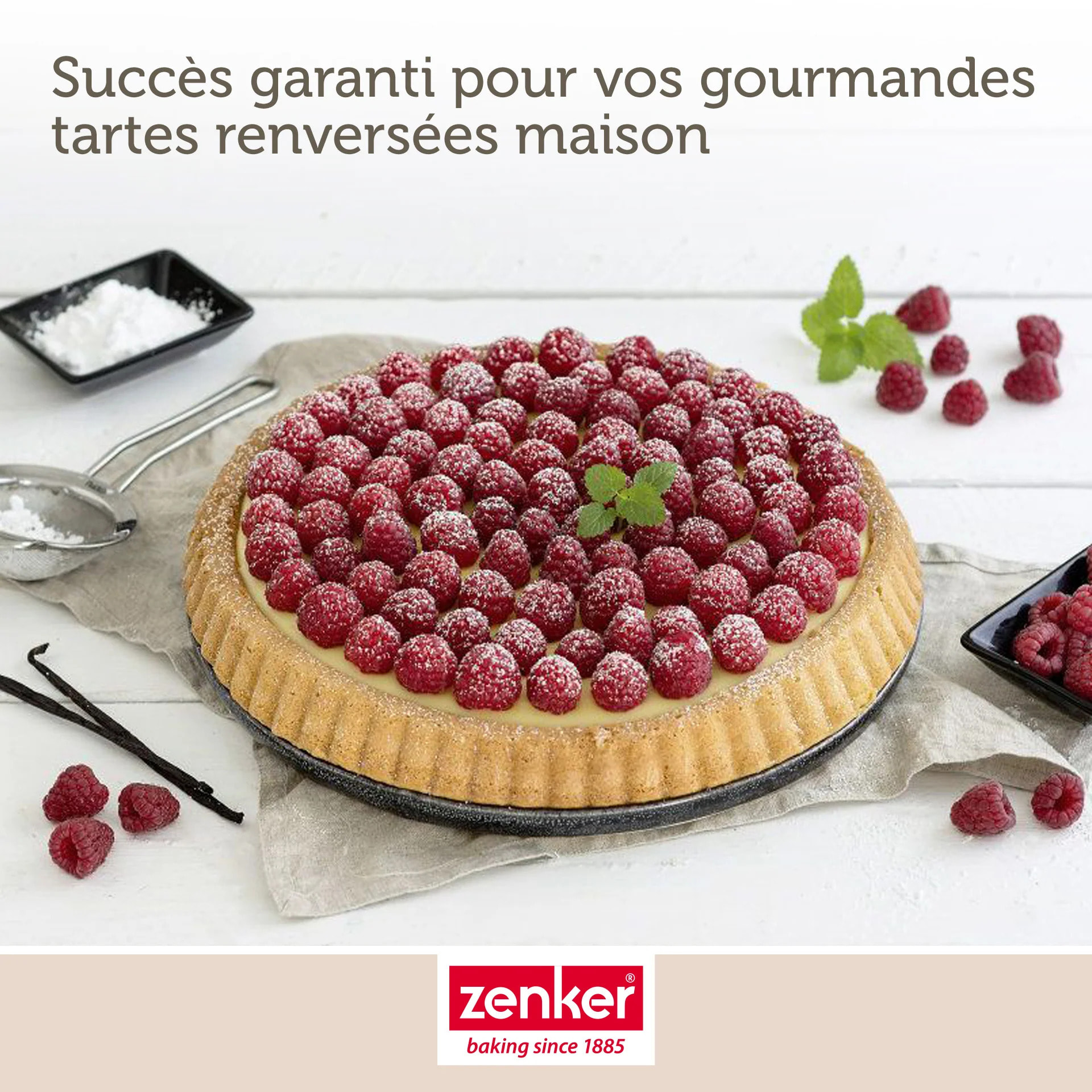 Lot de 2 plats à tartes renversées 30 cm Zenker Black Metallic