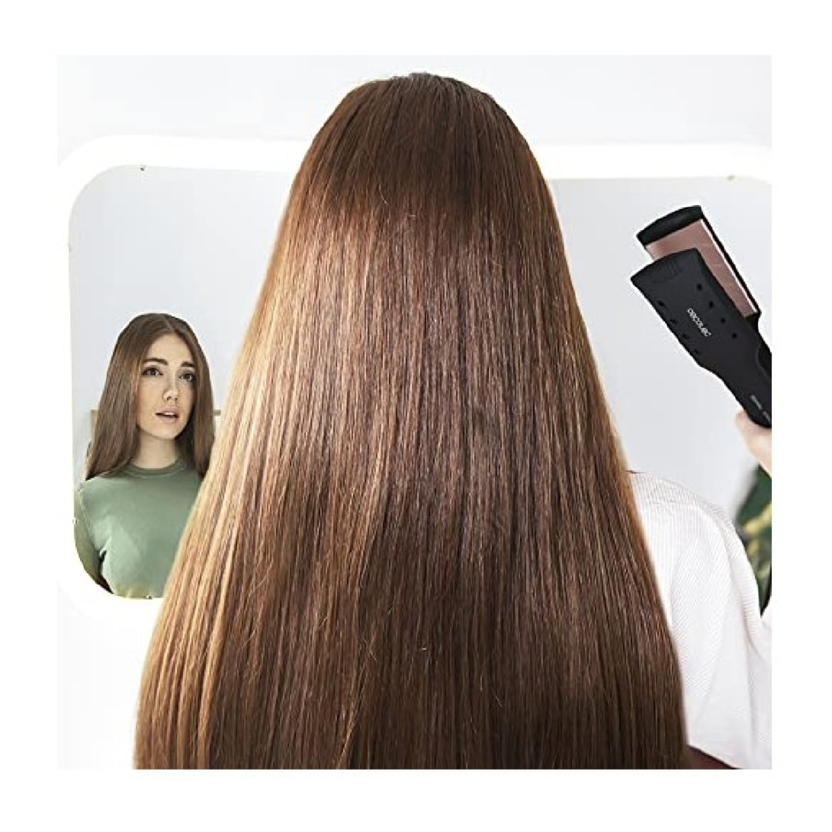 Cecotec Plancha de Pelo de Placa Anchas Bamba RitualCare Wet&Dry. 55 W Revestimi