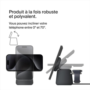 Chargeur induction BELKIN station recharge 15W MagSafe 2 en 1