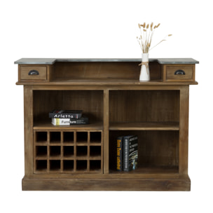 Meuble de bar en bois de cèdre recyclé et métal - Spritz