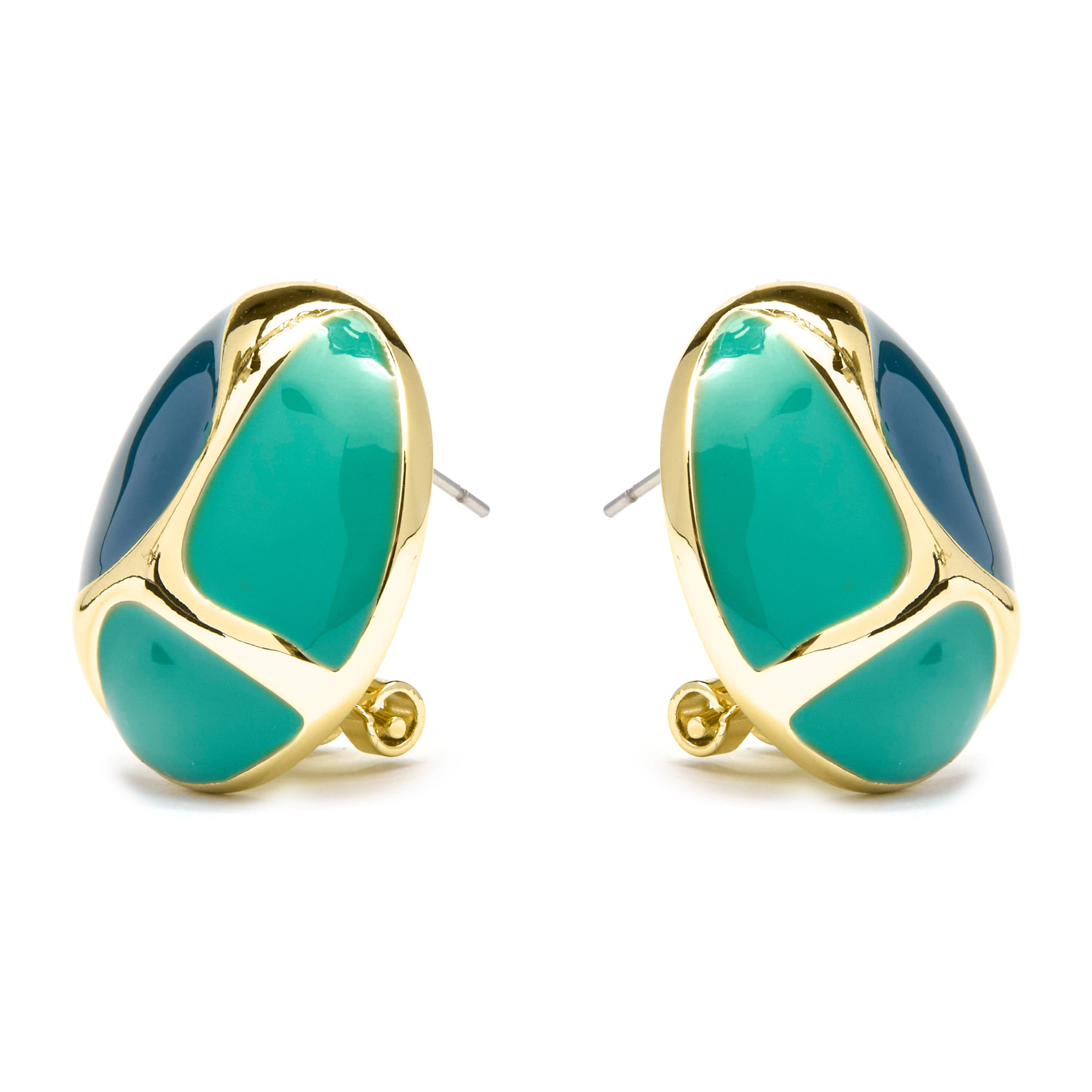Pendientes acabado en oro amarillo de 18k