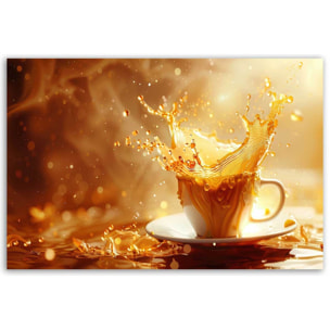 Tableau éclat doré dans une tasse Toile imprimée