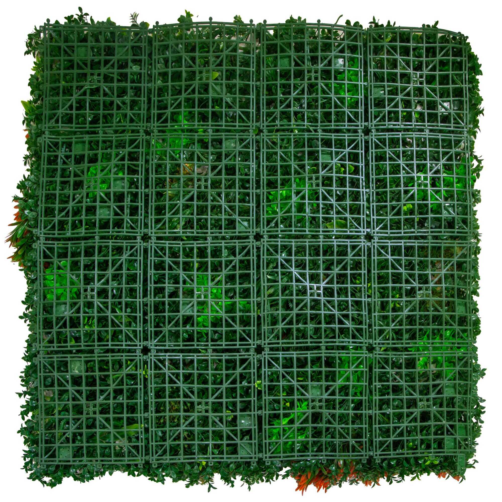 Parete verde verticale Vacchetti misto fiori cm100x100