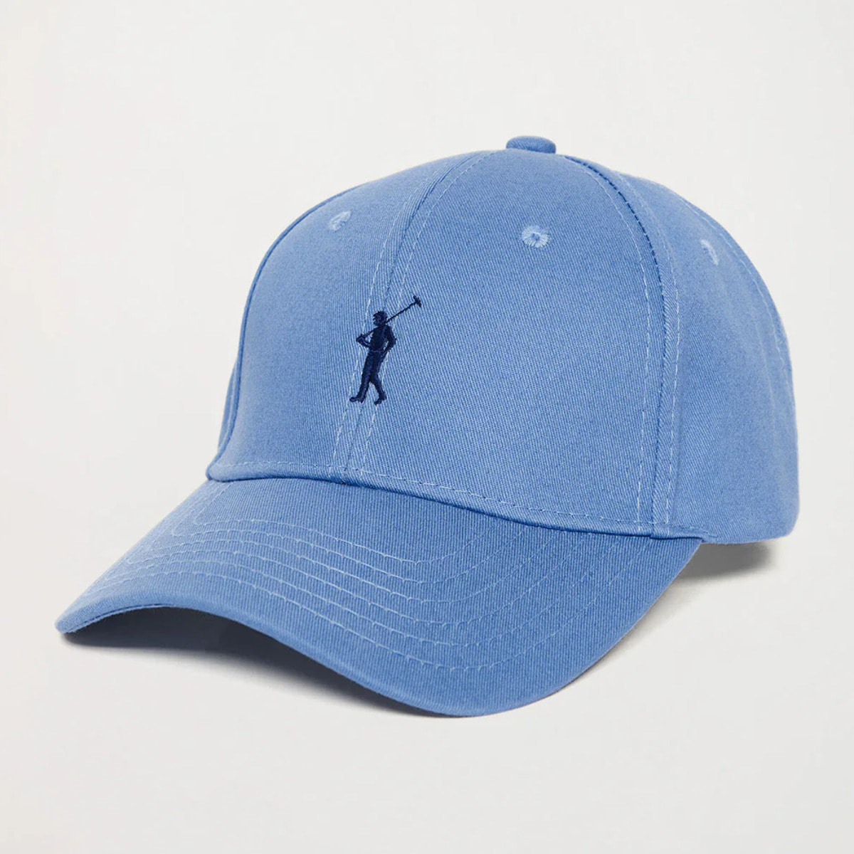 Cappellino blu chiaro con logo ricamato Rigby Go