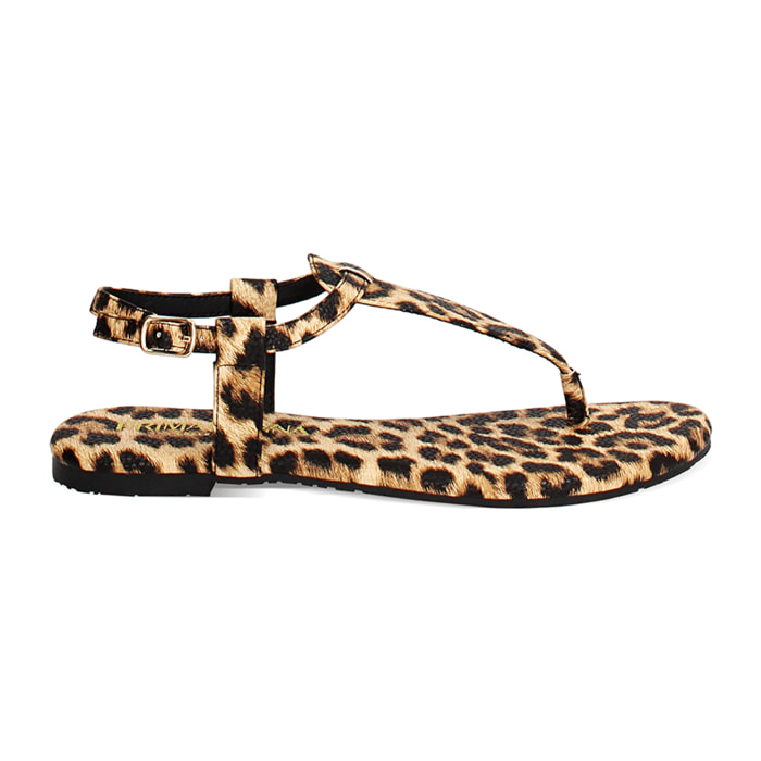 Sandali bassi donna leopard