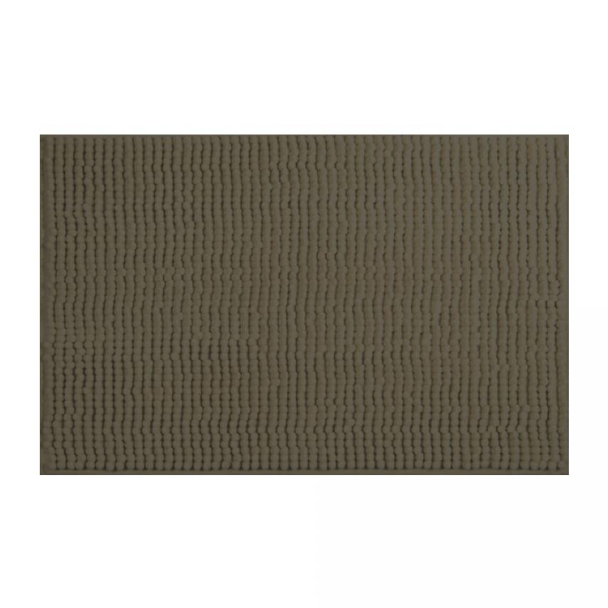 Alfombra de baño MSV ''Chenille'' de microfibra en color chocolate 40 x 60 cm