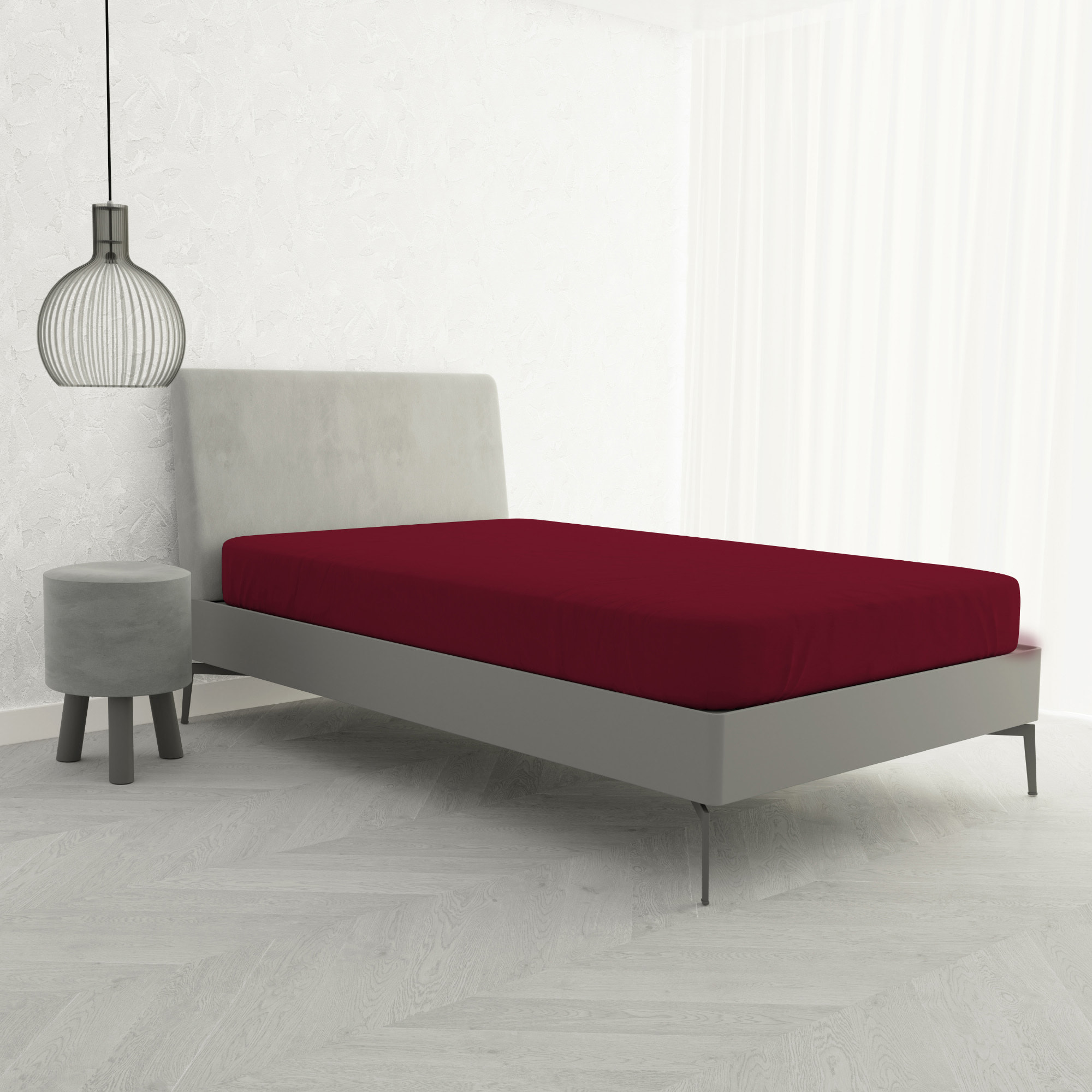 LENZUOLO SOTTO CON ANGOLI MAX COLOR, 100% COTONE MADE IN ITALY - PIAZZA E MEZZA