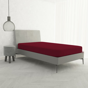 LENZUOLO SOTTO CON ANGOLI MAX COLOR, 100% COTONE MADE IN ITALY - PIAZZA E MEZZA