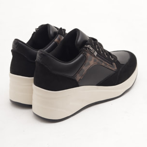 SNEAKERS ALTA ZIP NERO