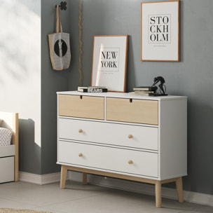 Commode enfant 4 tiroirs en bois - LUCY
