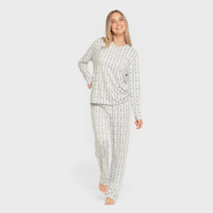 Pigiama lungo da donna eloina soft