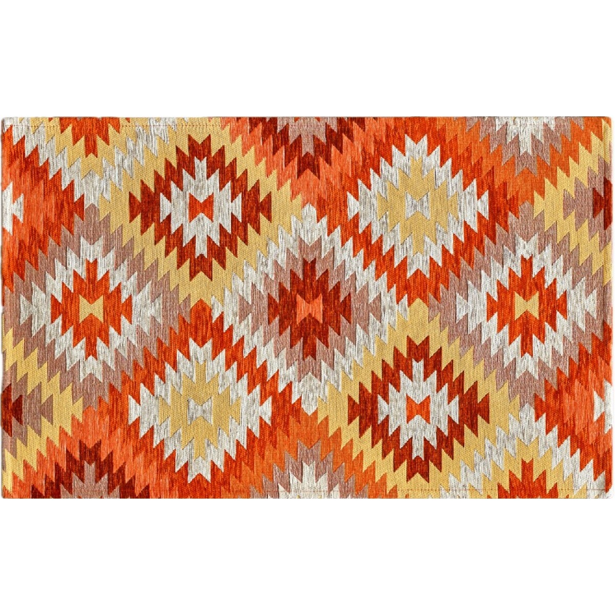 Tappeto Arredo Lavabile Arancio