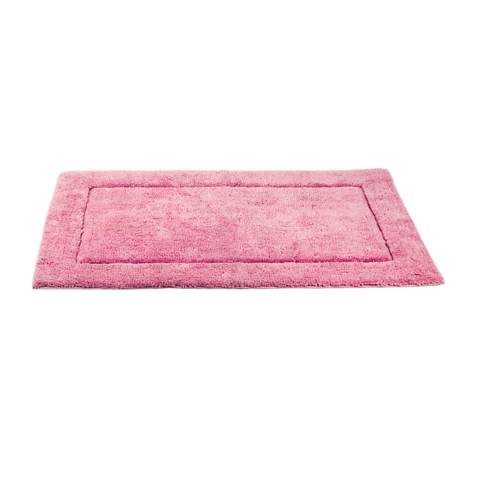 Tappeto bagno in cotone - ROSA SCURO
