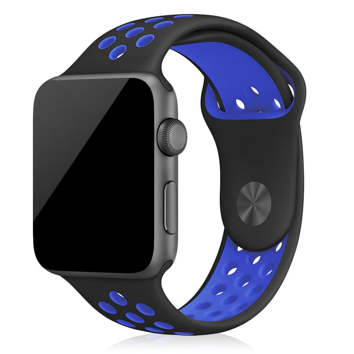 Correa deportiva de silicona Compatible con Apple Watch de: 42/44/45/49mm Talla S/M