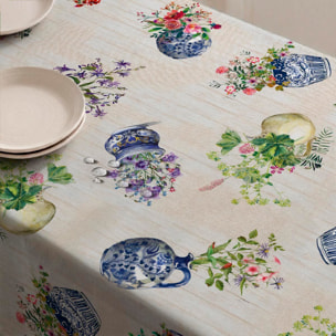 Nappe anti-taches Geranius - 100% coton -
