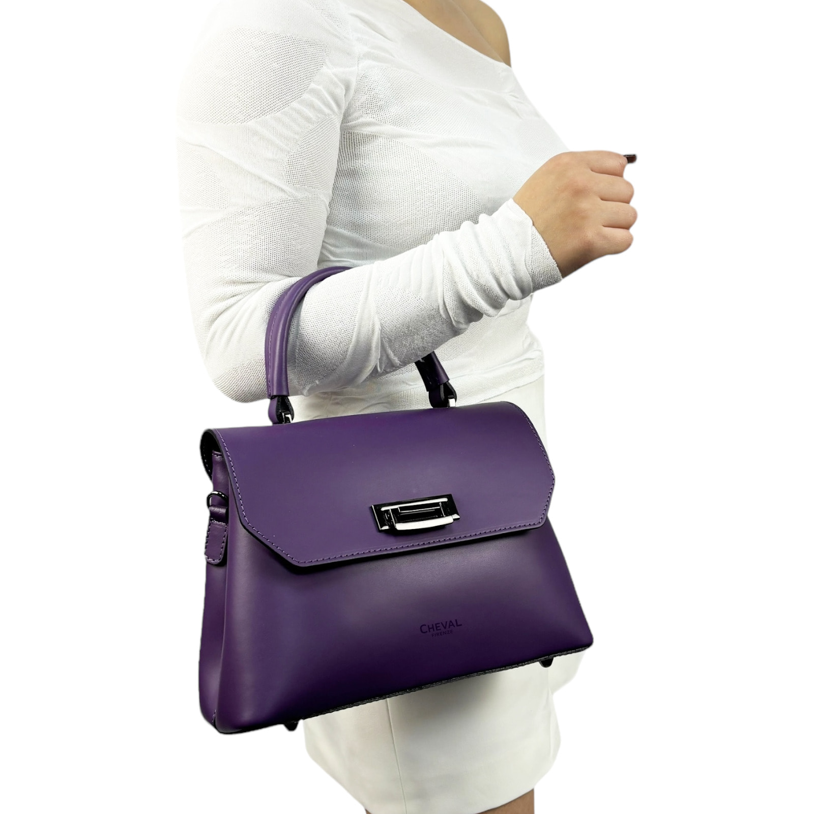 Bolso de mano Cheval Firenze Vittoria Violeta