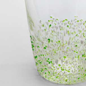 Verres à eau Confetti verts set de 4 Kare Design