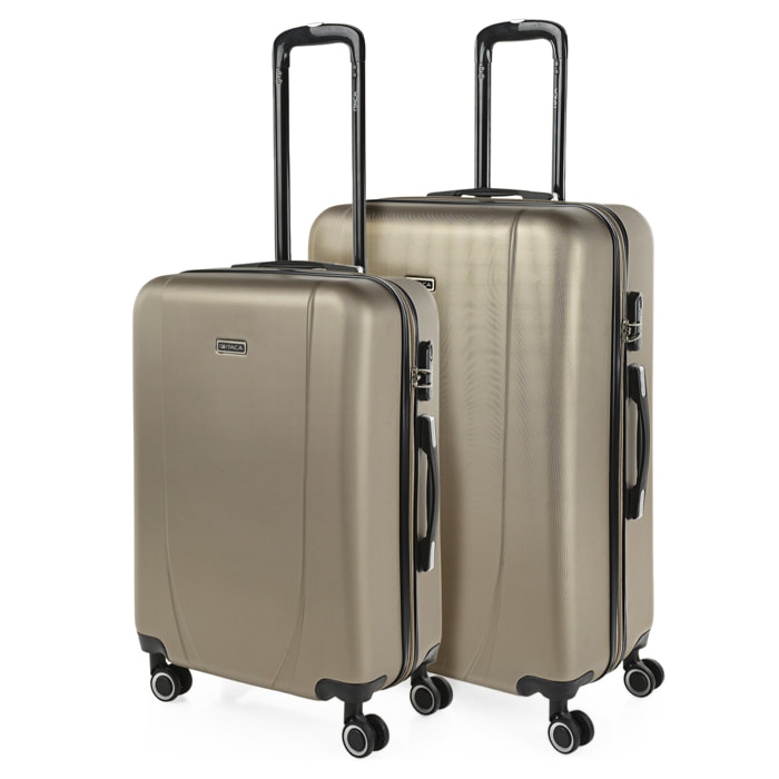 Maleta Itaca Tiber Set De 2 Unidades Champagne