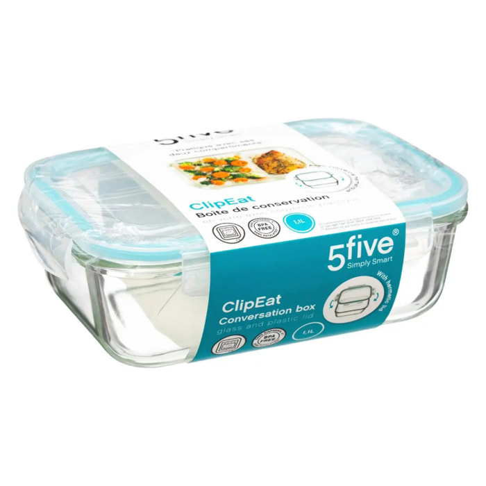 Boîte de conservation verre "Clipeat" 1,1L