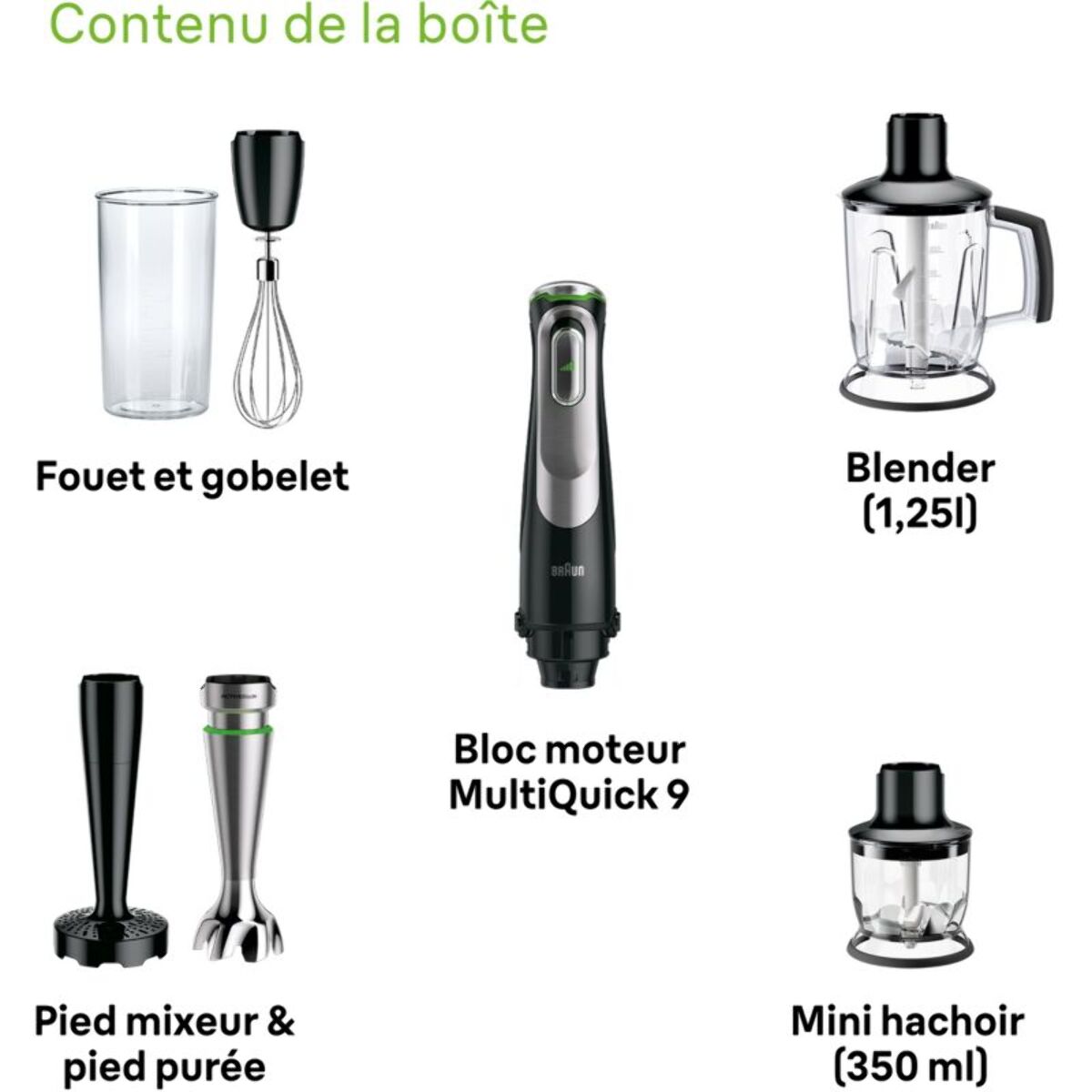 Mixeur BRAUN Multi Quick 9 MQ9147X