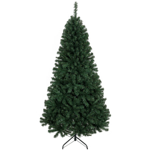 Árbol de Navidad Artificial Ø98x200 cm, Árbol de Navidad, Pícea Abeto Artificial con 1000 Ramas Articuladas, Base Plegable, Fácil de Montar, Decoración para Hogar, Oficina, Fiestas